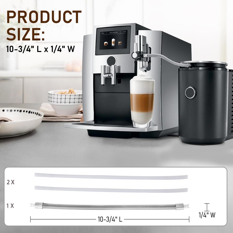 Stainless Steel Milk Pipe Casing with HP3 Adapter, Compatible with