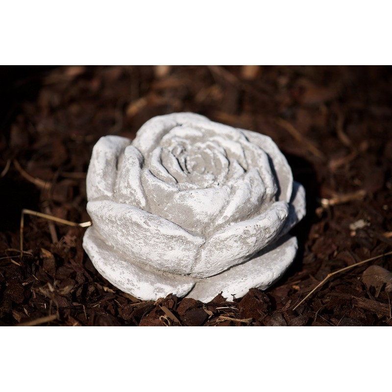 stoneandstyle Stone Blossom, Solid Cast Stone, Frost and Weatherproof