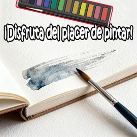 Cuaderno De Acuarela Para Principiantes - Kit Completo De Acuarelas Con 12 Colores Profesionales, Pincel,Aves - Ideal Para Adultos, Niños Y Adolescentes,Manualidades Y Regalo Artístico (Aves)