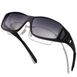 Rimerakea Polarized Fishing Sunglasses, B: Matte Black/Gradient Gray