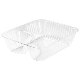 Dart C56NT2 Sm Clear 2 Comp Nacho Tray (Case of 500)