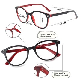 3 Pack Reading Glasses Spring Hinge Stylish Readers Black/Tortoise for Men and Women (Multicolor, 2.25)Medium