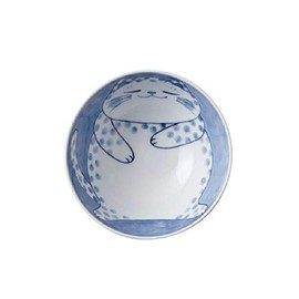 Yamani 36190023 Rice Bowl, Blue, 11.5