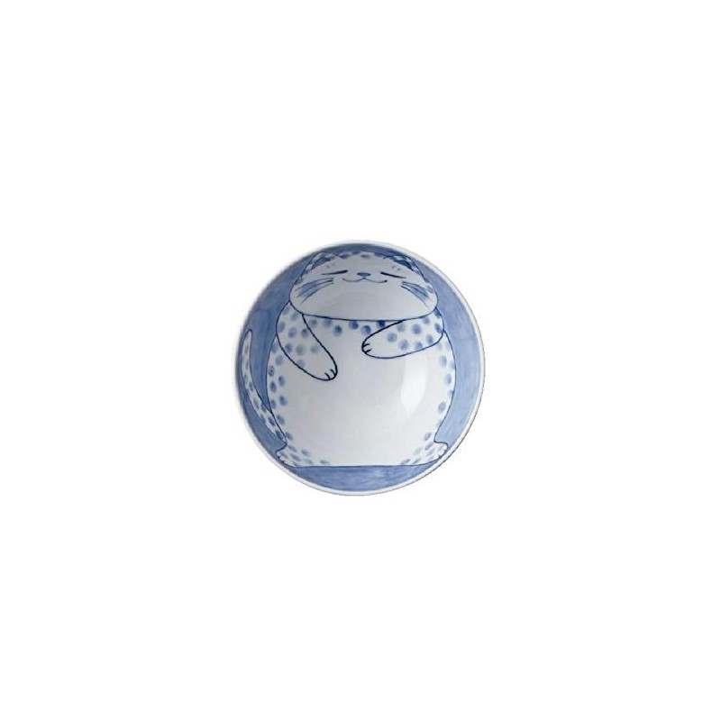 Yamani 36190023 Rice Bowl, Blue, 11.5