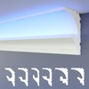 HEXIMO LED Stucco Moulding Strips 2-in-1, Indirect Lighting Ceiling Mouldings