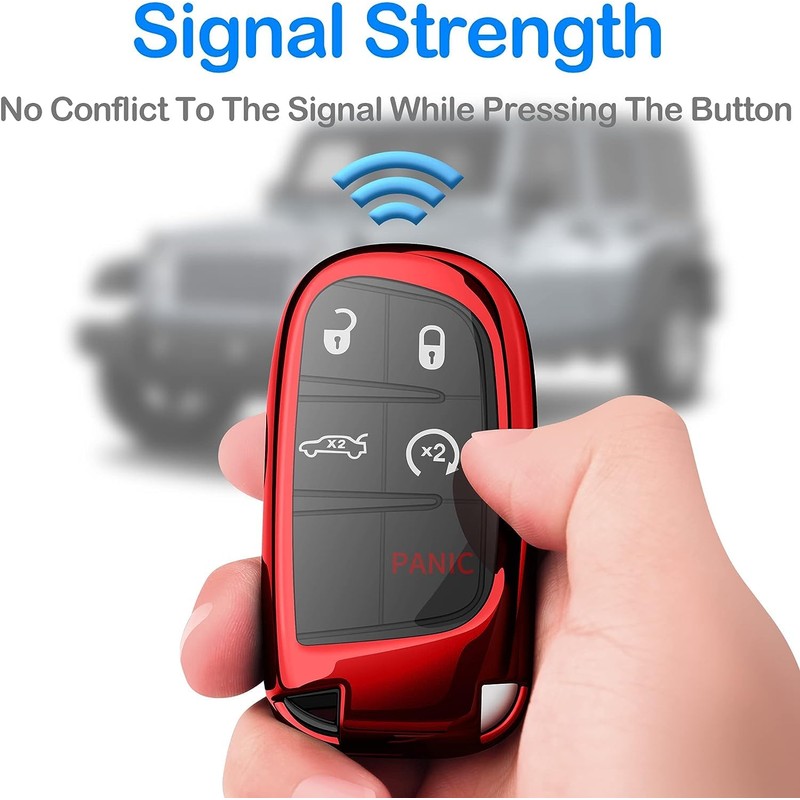 Z.MYUKI Compass Key Case with Key Fob for Jeep Compass