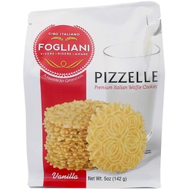 Fogliani Vanilla Pizzelle Waffle Cookies (Pack of 1)