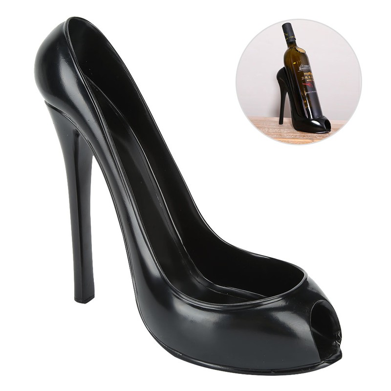 Distinctive High Heeled Shoe Shape Wine Rack Wine Bottle Holder