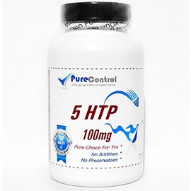 5-HTP 100mg // 180 Capsules // Pure // by PureControl Supplements