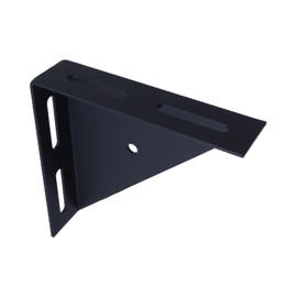 LC LICTOP 90 Degree Gusseted Right Angle Bracket, 7 Inches Heavy Duty Iron Corner Connector with 4 Slotted Holes, for Unistrut Channel, Shelving, Trailer and Industrial Building Support 2Pcs