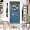 WANNA-CUL 24 Inch Spring Hydrangea Wreaths for Front Door,Valentines Day