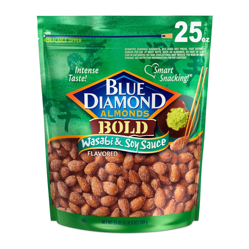 Blue Diamond Almonds, Bold Wasabi & Soy Sauce Flavored Snack