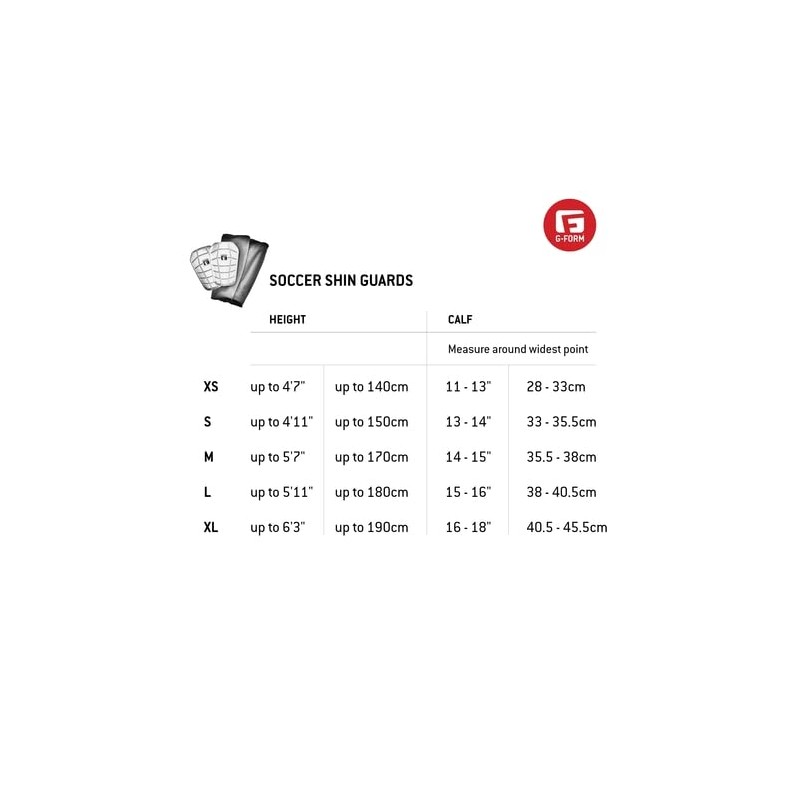 G-Form Pro-S Blade Football Shin Guards - Gold, XL