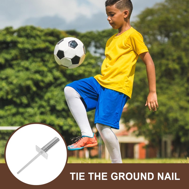 Kisangel Flagpole Spring-Mounted Spike Soccer Pole Fixing Stake Flagpole Base
