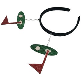 HOLIDYOYO Golf Ball Headband, Sports Ball Head Bopper Game Day Sports Hairband Pompom Tiara Headband Hair Accessories for Women Girls Sports Party Favors