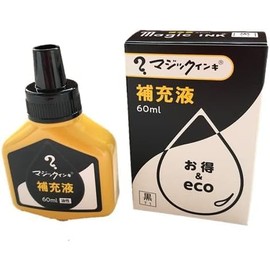 Teranishi Chemical Industry MHJ60J-T1 Magic Ink Oil-based Refill Liquid, 2.1 fl oz (60 ml), Black, 1 Piece