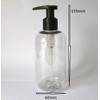 2 X 250ML Clear PET Empty Plastic Bottle with Lotion