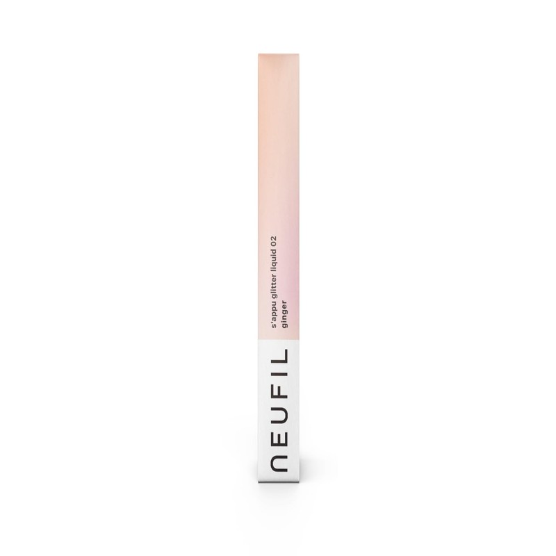 Nefille Neufil Glitter Liquid 02 ginger (Moody Orange Beige)