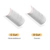 QUEWEL Premade Lash Fans, 3D Premade Fans Eyelash Extensions 0.07mm