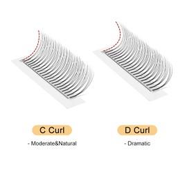 QUEWEL Premade Lash Fans, 3D Premade Fans Eyelash Extensions 0.07mm Thickness D Curl 10mm Volume Lash Extensions Short Stem Pre Made Fans Eyelash Extensions(3D 0.07D 10mm)