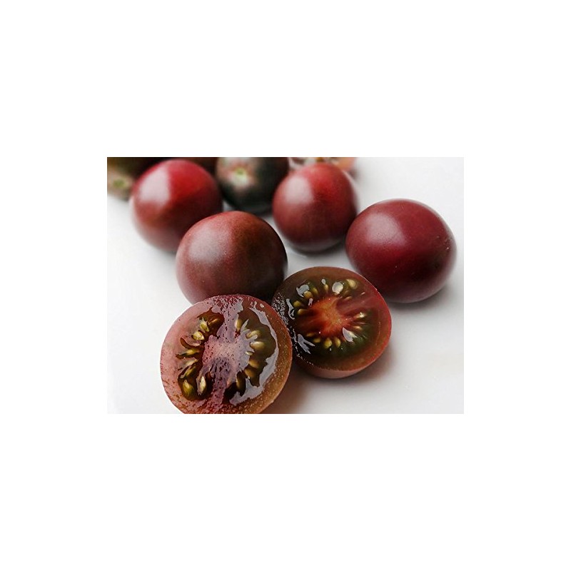 30+ Black Cherry Tomato Seeds, Heirloom Non-GMO, Low Acid, Indeterminate,