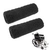 QWORK Wheelchair Armrest Cover (Pair) - Memory Foam Pads for