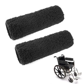 QWORK Wheelchair Armrest Cover (Pair) - Memory Foam Pads for Reduce Pressure Points Discomfort -Soft Wheelchair Cushions for Arm