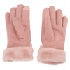 Pink USB Heating Gloves Hand Warmer Touch Screen Design Adjustable