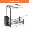 Mutool Sink Caddy Organiser, Sponge Holder with Drain Pan, Kitchen