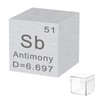 Antimony Element Cube 0.39" Density Metal Cube 10MM Up to