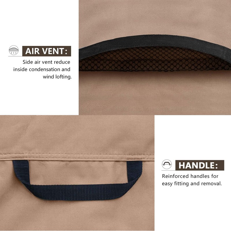ULTCOVER Waterproof Square Air Conditioner Cover for Outside AC Units