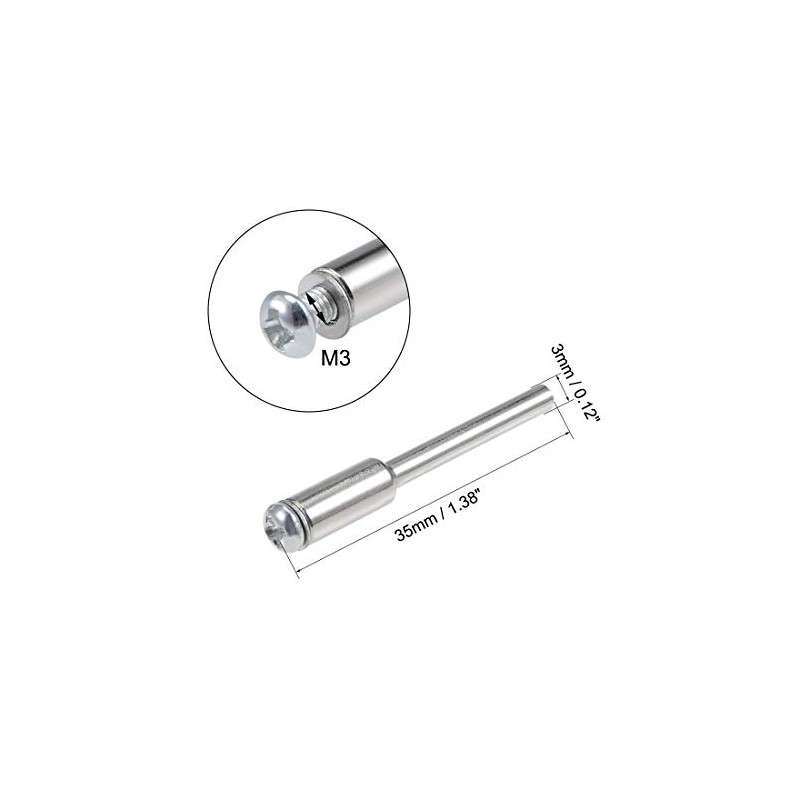 sourcing map Cutting Disc Screw Mandrels 3 mm Shaft Diameter