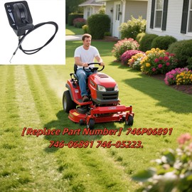 BLOLACDZ 746P06891 746-06891 51" Throttle Cable Fit for Cub Cadet ZT1-42 ZT1-46 ZT1-50 ZT1-54 ZT2-60 ZTS1-42 ZTS1-46 ZTS1-50 ZTS2-50 ZTS2-54 ZTS2-60 51 inches for KH FAB Lawn Mover Replace 746-06891