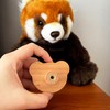 ED-Lumos 4pcs Cabinet Knobs Bear Animals Wooden Design Drawer Handles