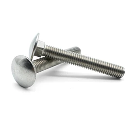 Hippo Hardware M8 (8mm X 120mm) Carriage Bolts Cup Square Dome Coach Screws A2 Stainless Steel (Pack of 5)