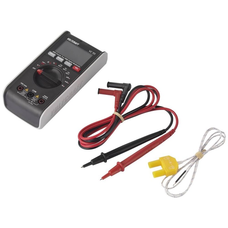 VOLTCRAFT VC151 Handheld Multimeter Digital CAT III 600 V Display