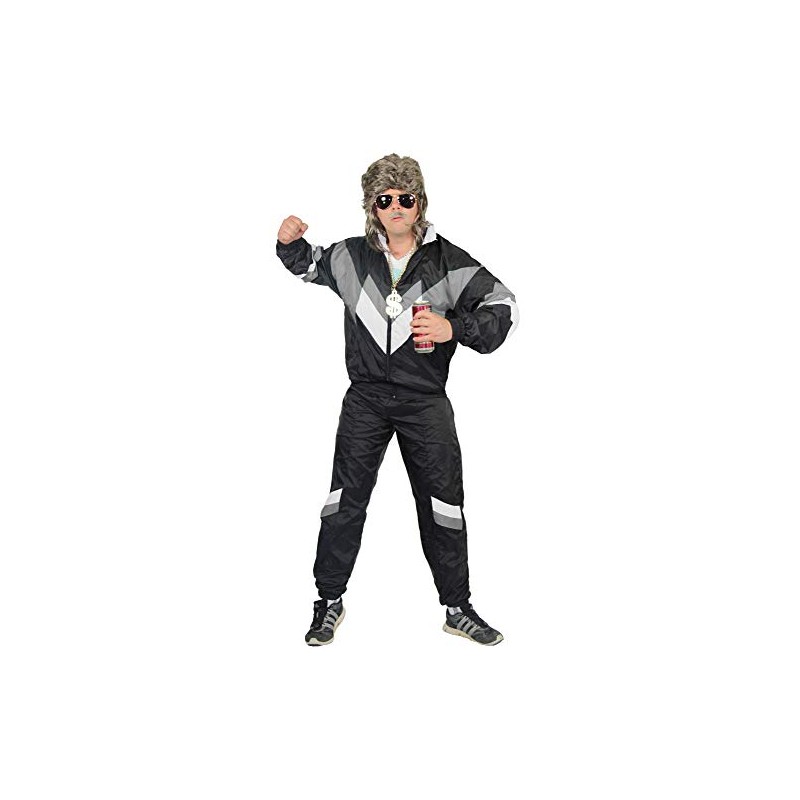 Foxxeo 80s Costume for Adults Premium 80s Tracksuit Assi –