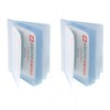 Alpine Swiss SET OF 2 Clear Plastic Wallet Inserts 12