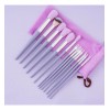 Set Brochas De Maquillaje 13 Pzs Profesional+bolsa Brocha Color Púrpura
