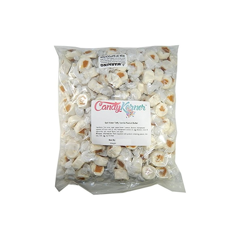 Salt Water Taffy Vanilla Peanut Butter Flavored 1 Pound (16