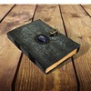 Urban Leather Lapis 3 Moon Black Book of Shadows Grimoire