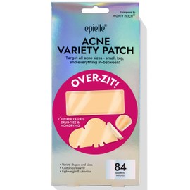 Epielle Over-Zit Acne Variety Patches | 84 Hydrocolloid Acne Pimple Patch for Covering Zits and Blemishes for Full Face (84 Count)
