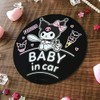 Kuromi Magnetic Sticker Standard Design [BABY IN CAR] BABY Round