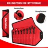 WORKPRO Ratcheting Combination Wrench Set, 8-piece Flex-Head Anti-Slip Set SAE