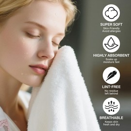 HEAVYWOOD Boho Cotton Hand Towels (Beige, 2Packs)