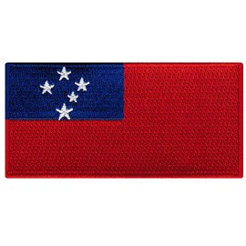 Samoa Flag Embroidered Patch Iron-On Samoan Islands National Emblem