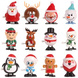 LOKIPA Christmas Wind Up Toys for Kids & Adult,12 Christmas Wind Up Toy for Christmas Stocking and Goody Bag Filler