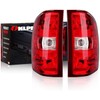 OKLPF Rear Brake Tail Light Compatible With 2007-2013 Chevy Silverado 1500 2500HD 3500HD,Replacement Red Taillight Assembly,Included Bulbs and Harness,Driver and Passenger Side