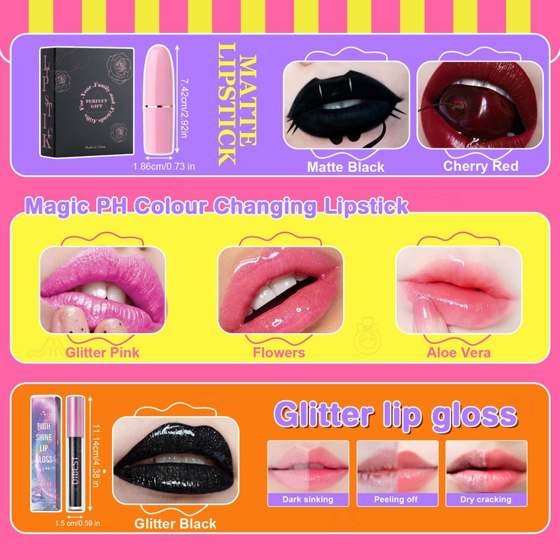 Desing Wish Lipstick Set of 3 Colour Changing Lipstick Lip