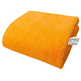 BlackBuck Microfiber Hair & Face Care Bath Towel 1pc 60x120cm 340 GSM Orange Ultra Absorbent Super Soft & Comfortable Quick Drying for Men & Women Daily Use Pack of 1 Extra Large Size Unisex.